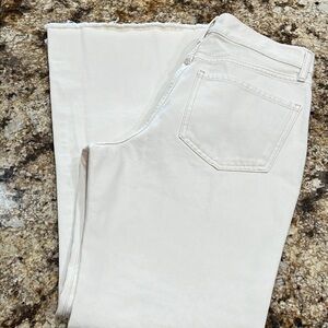 New*Express 70’s Flare Mid Rise Ivory Jeans